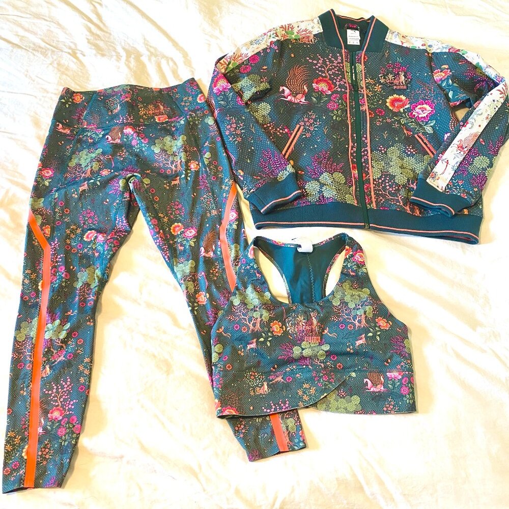 PUMA x Liberty FOREVER Bundle - Jacket, Leggings, Sports Bra - M